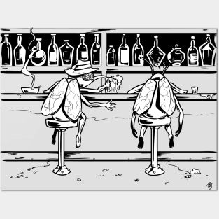 Bar Flies Posters and Art